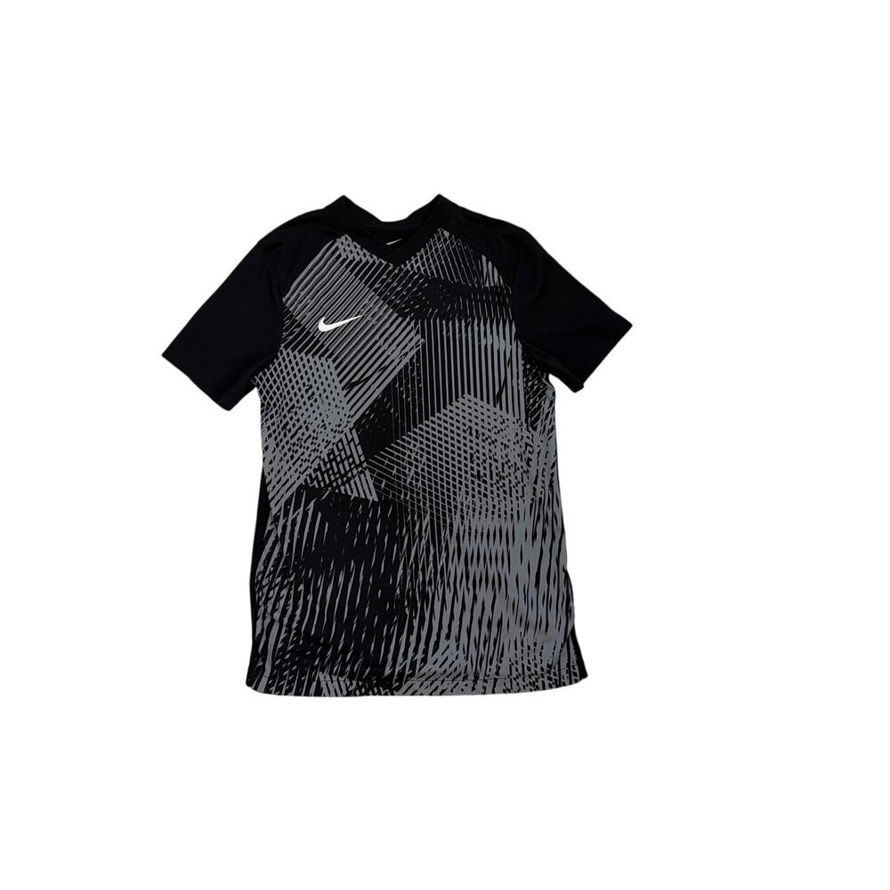 Nike Dri-FIT Black White Short Sleeve Athletic Jersey Shirt Youth Medium 10/12